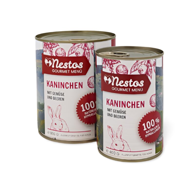 nestos gourmet menue kaninchen mit gemuese und beeren