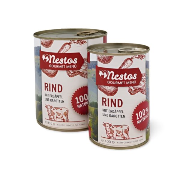 Nestos Gourmet Menü Rind mit Erdäpfel und Karotten