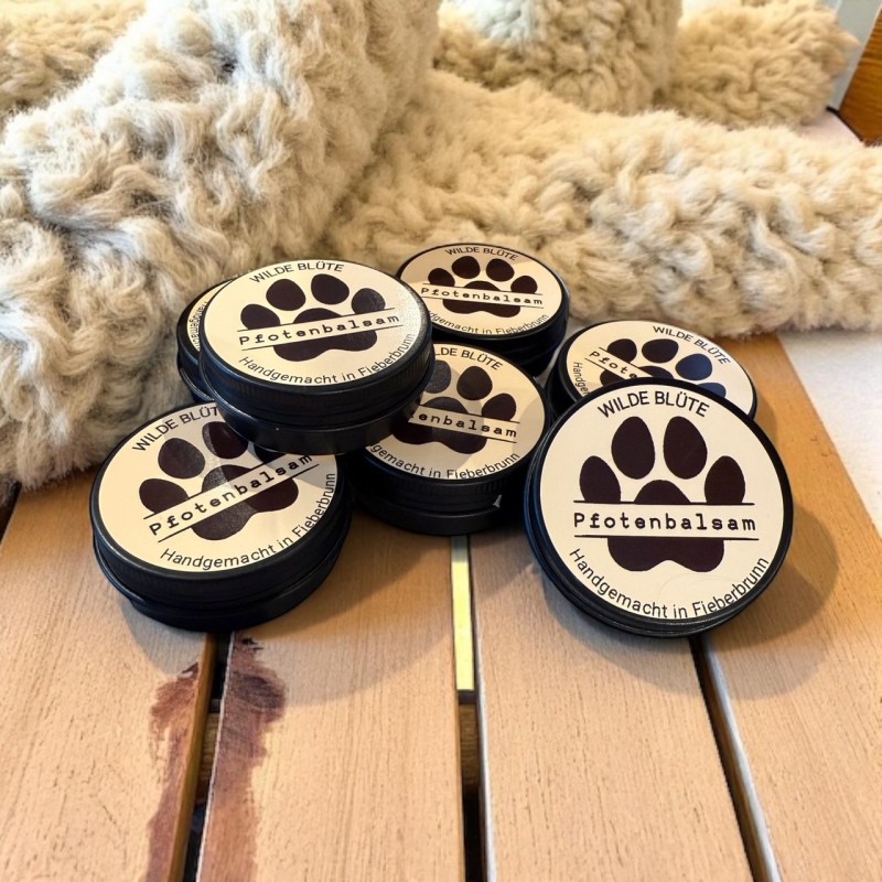 Wilde Blüte Pfotenbalsam mit Ringelblume & Lanolin 25g 2 Wilde Blüte Sanfte Pfote Seifen